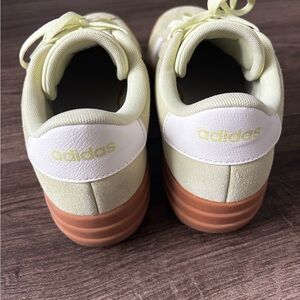 Adidas Pastel Green Sneakers with Tan Soles